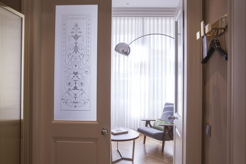 Entrée dans la suite de l'hotel sans souci Vienne - Autriche