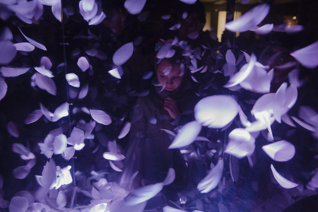 Petite fille à la fête des lumières de Graz - Autriche