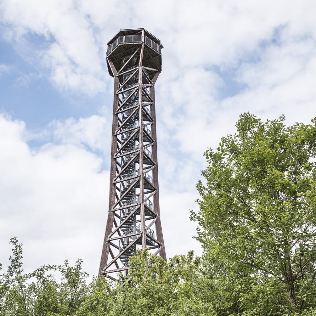Hohe Warte la tour qui permet de voir à l'infini sur la forêt noire