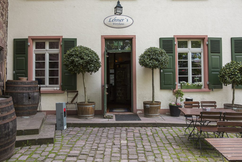 L'entrée de la brasserie Lehners wirtshaus