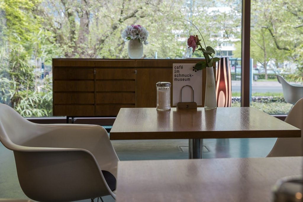 Le café du musée de joaillerie à Pforzheim pour une petite pause après la visite