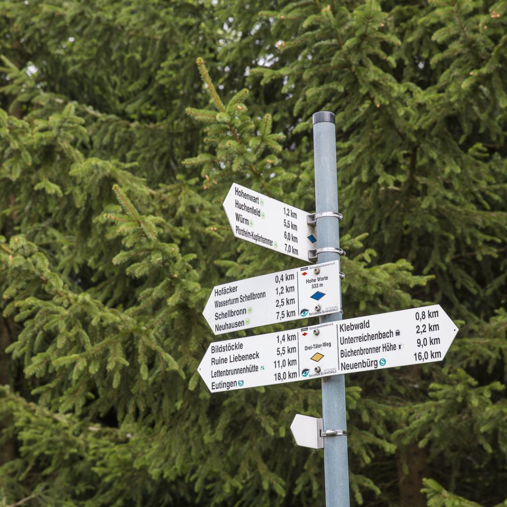 Les sentiers bien balisés de la forêt noire