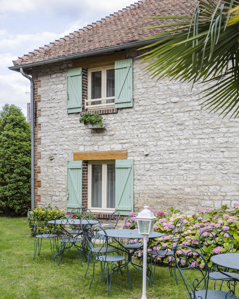 Le jardin de l'auberge du lac