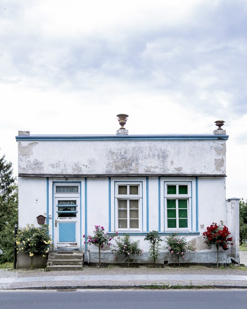 Une façade de Putbus sur l'île de Ruegen en Allemagne
