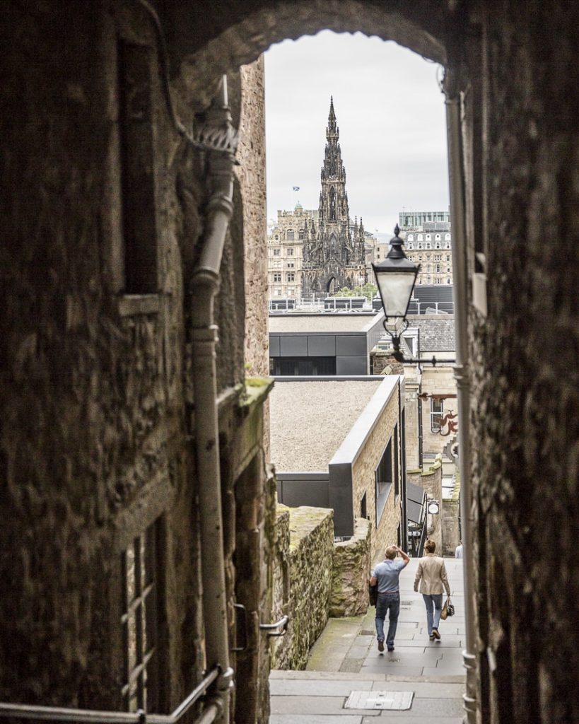 Un des fameux passages du viel Edimbourg - Ecosse