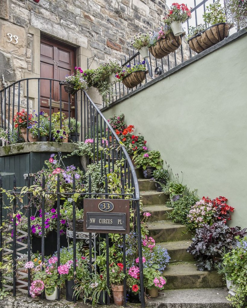 Maison fleurie de stockbridge - Edimbourg, Ecosse