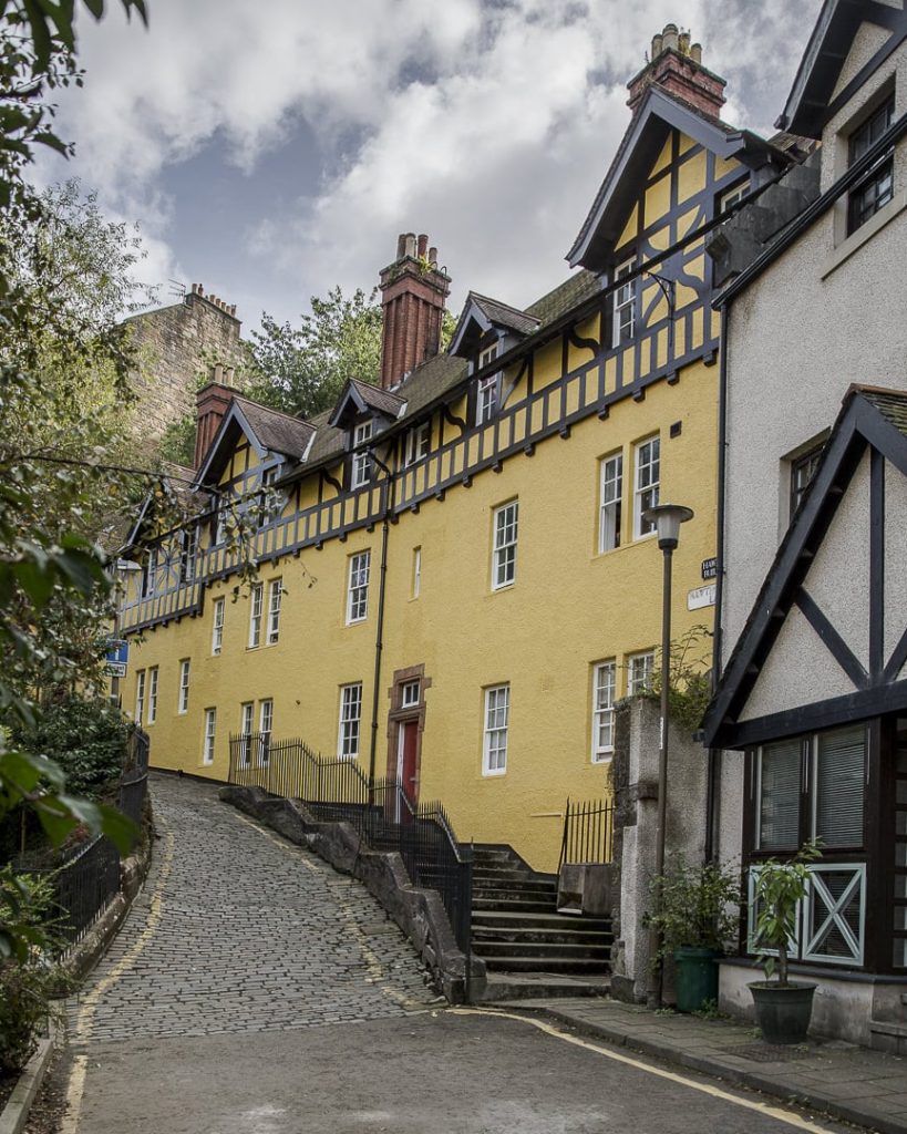 La rue jaune de Dean Village