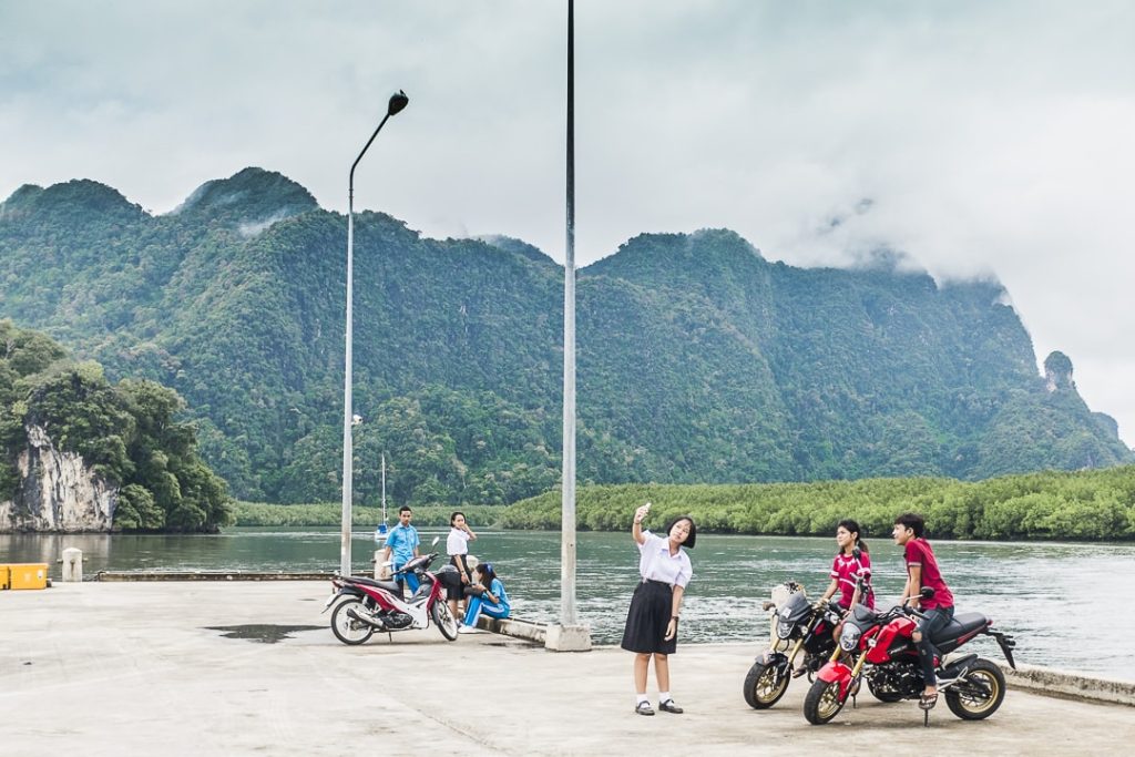 Selfie time sur Tha Len Pier - Krabi, Thaïlande