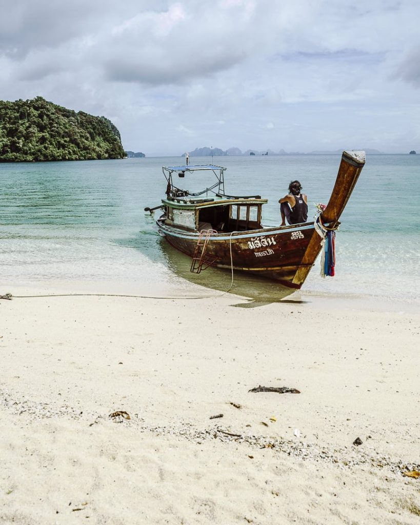Long tail boat sur Koh Pak Bia - Thaïlande