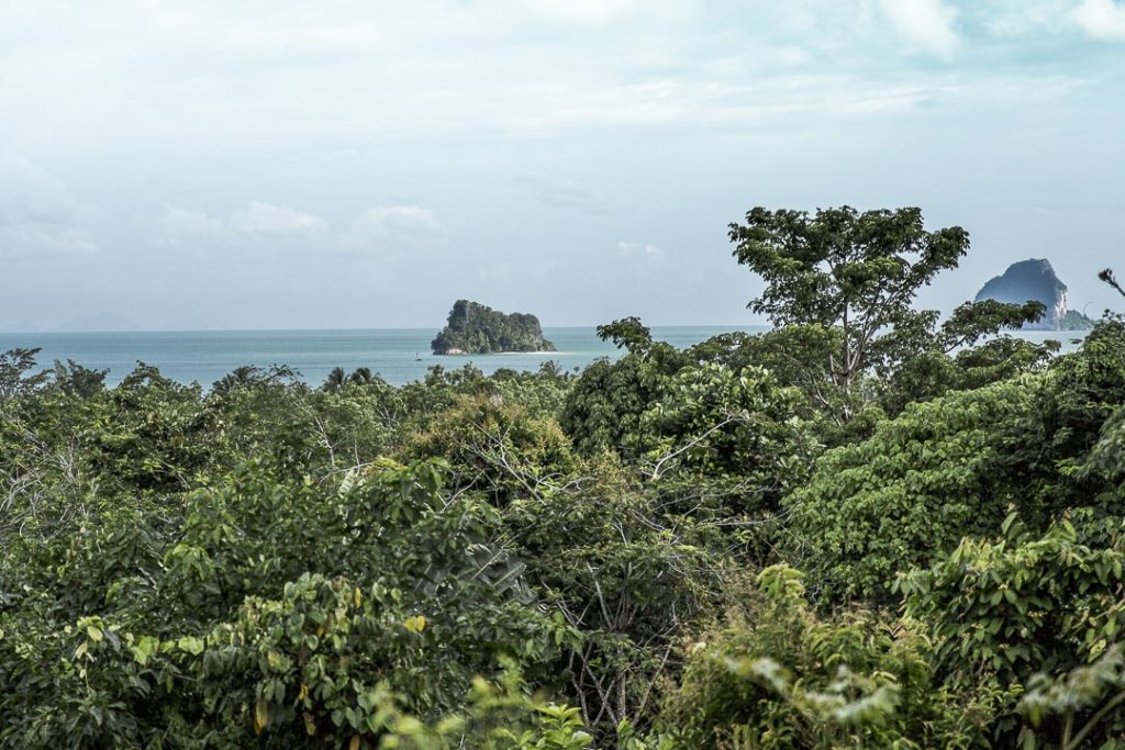 Vue depuis la terrasse de Tabeak viewpoint, Koh Yao Noi Thaïlande