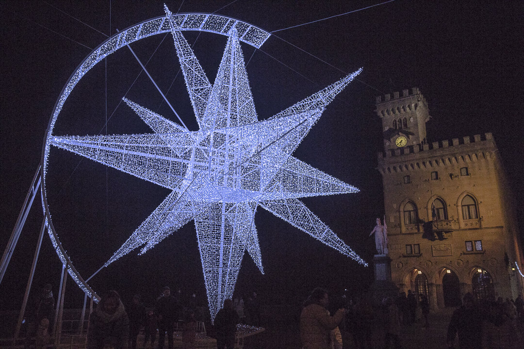 une étoile pour Noël à Saint Marin