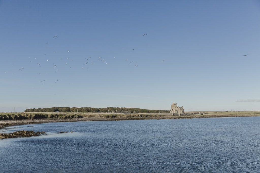 Le chateau d'Ackegill à côté de Wick sur la North Coast 500 en Ecosse