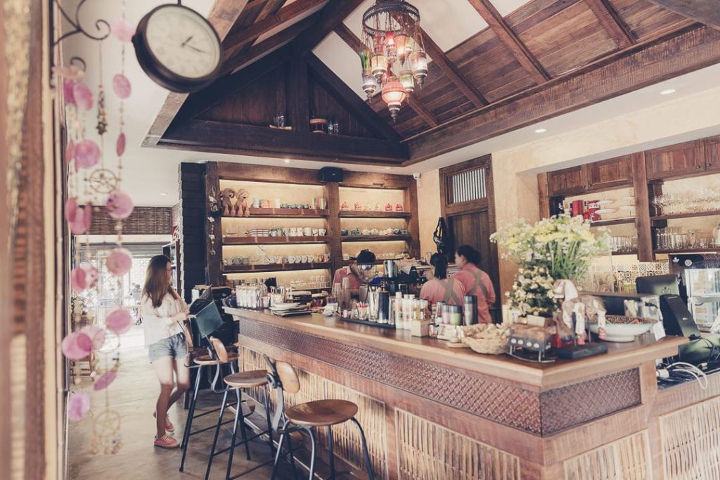 Nord de la Thaïlande - Bar du resort Baan Mon Muan