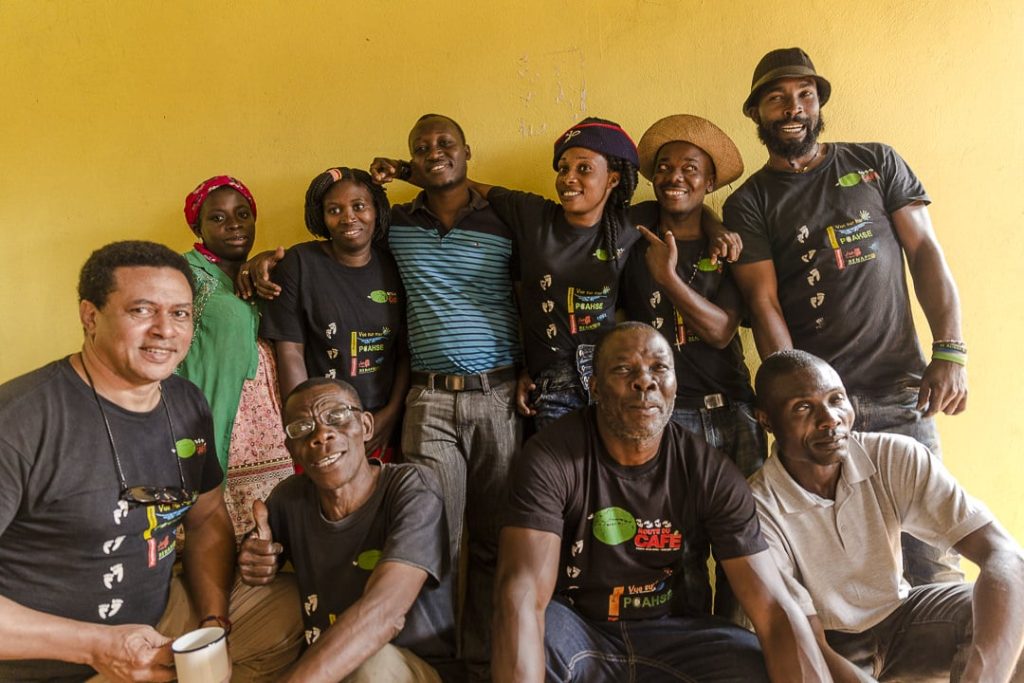 La route du cafe en haiti – photo de groupe