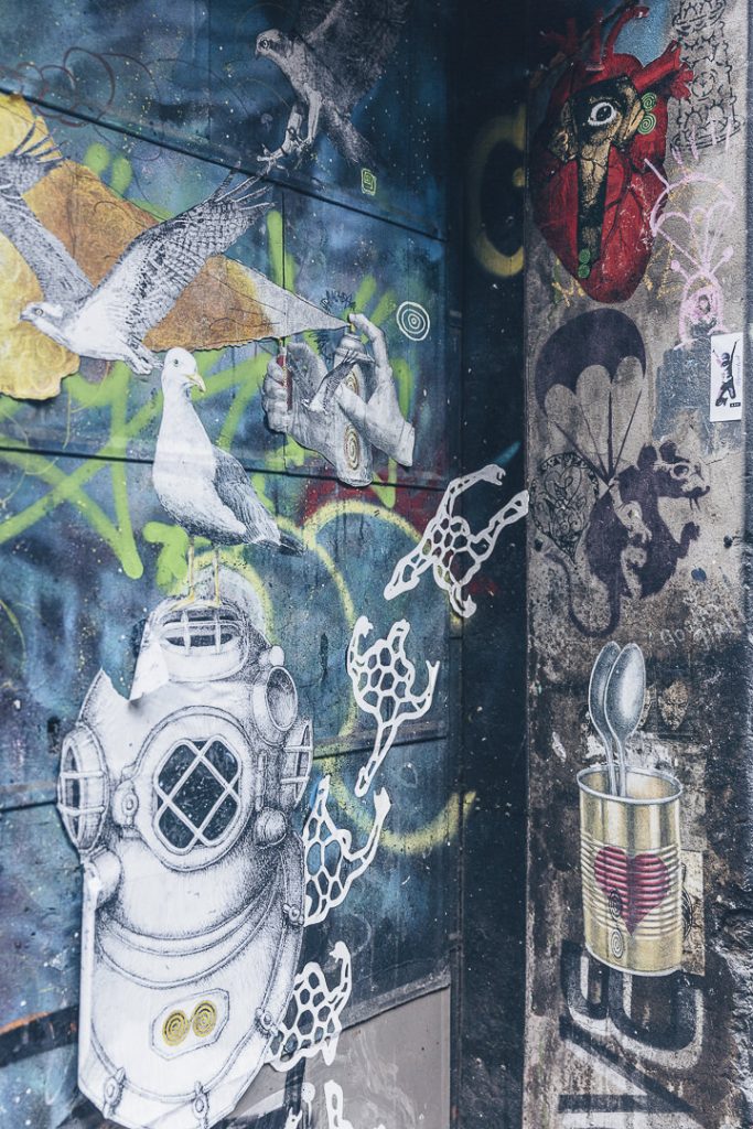 Street art - Pochoir Banksy ACDC lane - Melbourne, Australie