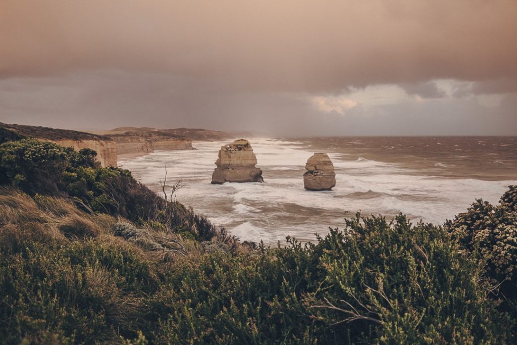 Coucher de soleil sur les 12 apôtres - Great Ocean Road, Australie