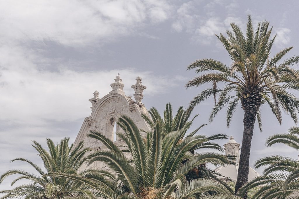 Les jardins de Trani où s'admirent les palmiers et la sublime architecture de la ville