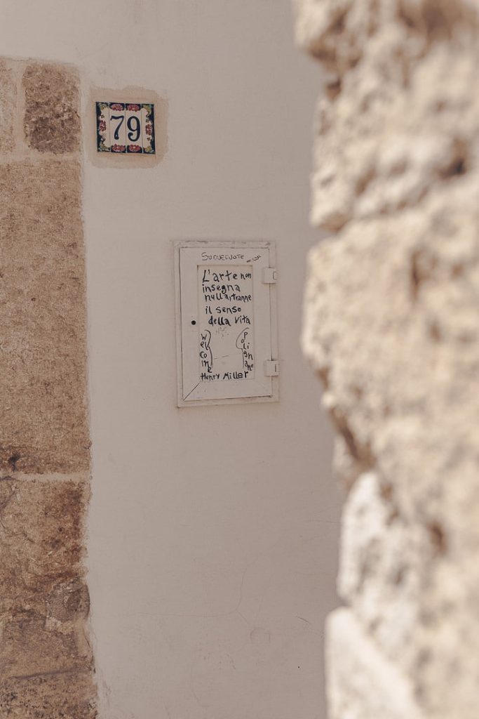 L'art est omniprésent dans les ruelles de Polignano a mare