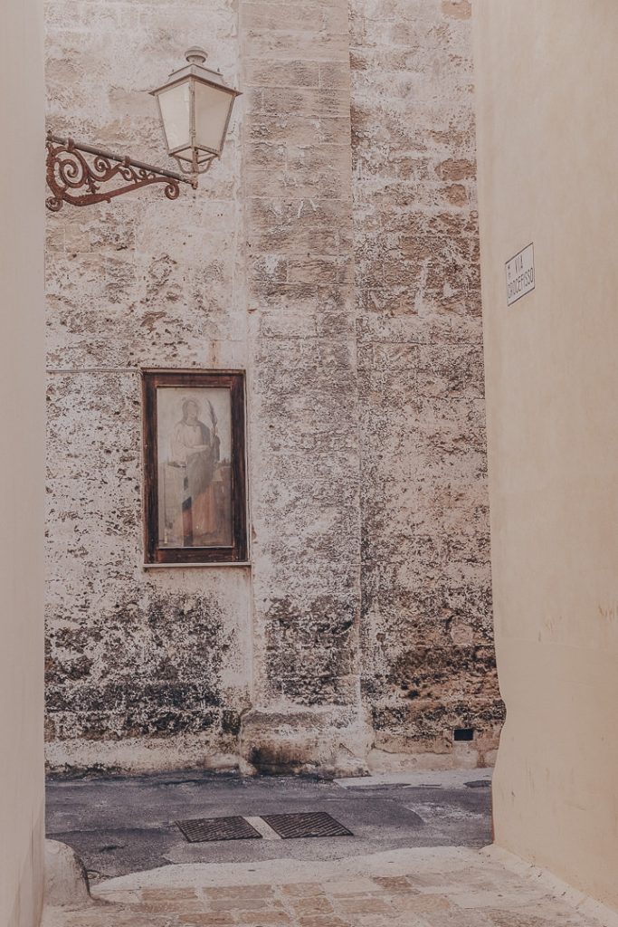 art religieux dans les rues de Gallipoli