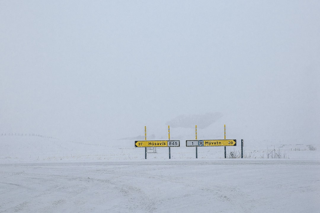 Route d'Islande en hiver