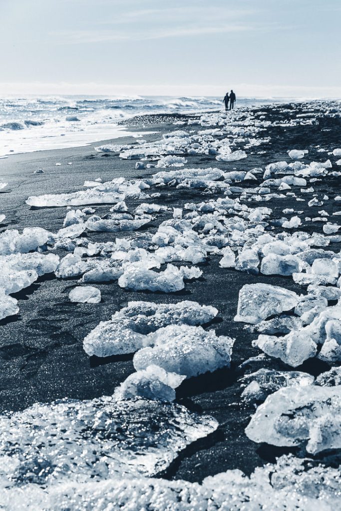 Les amoureux de Diamond beach #islande #roadtrip #diamondbeach