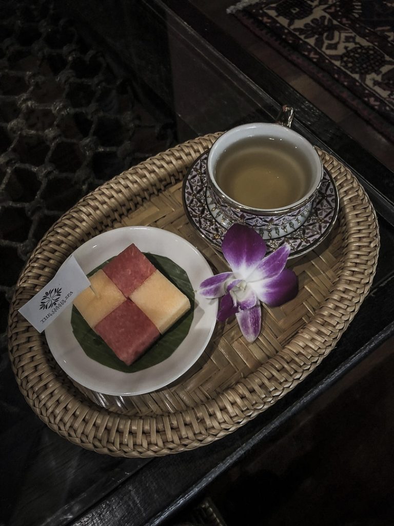 Pause fraicheur après un massage à l'Oasis spa à Sukhumvit à Bangkok #thailande #bangkok