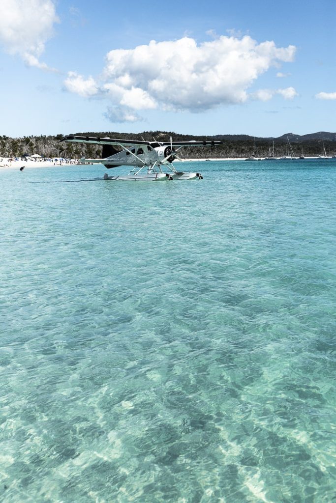 Hydravion sur Whitehaven beach #queensland #lovewhitsundays #australie