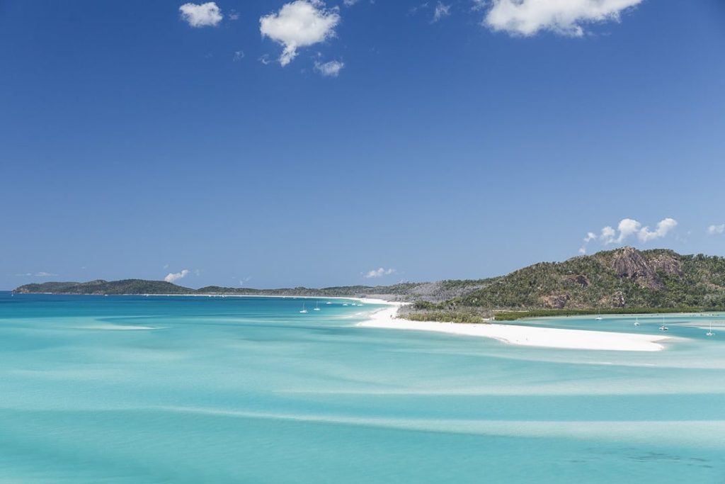 Vue sur Whitehaven beach la plus belle plage du monde depuis Hill Inlet #australie #queensland