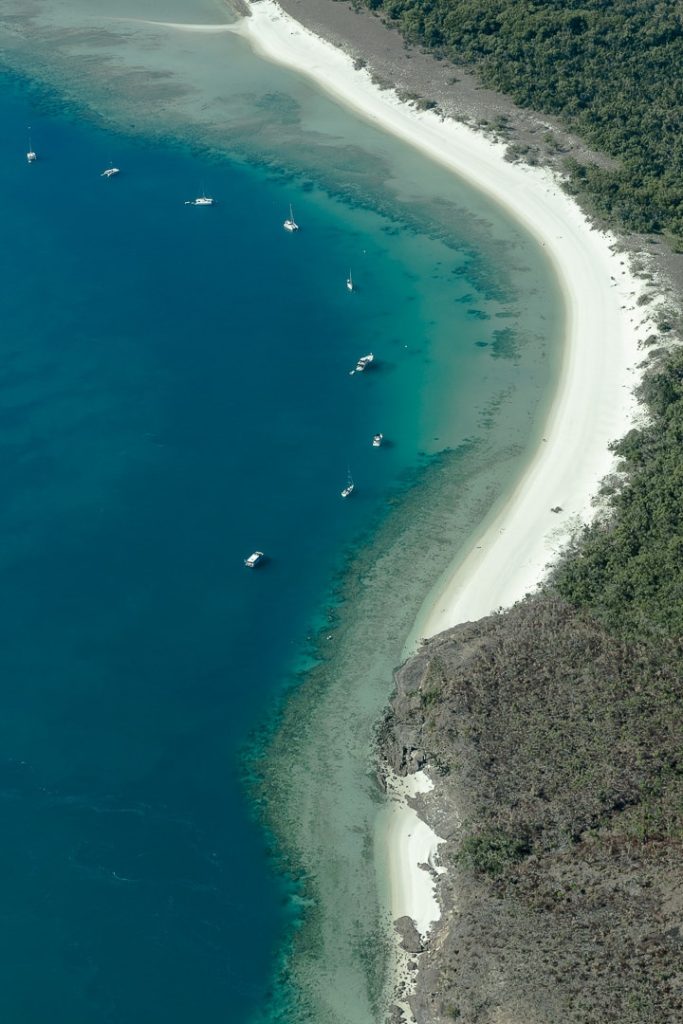Whitehaven beach, une plage de sable blanc longue de 7 kilomètres #australie #whitehavenbeach #lovewhitsundays