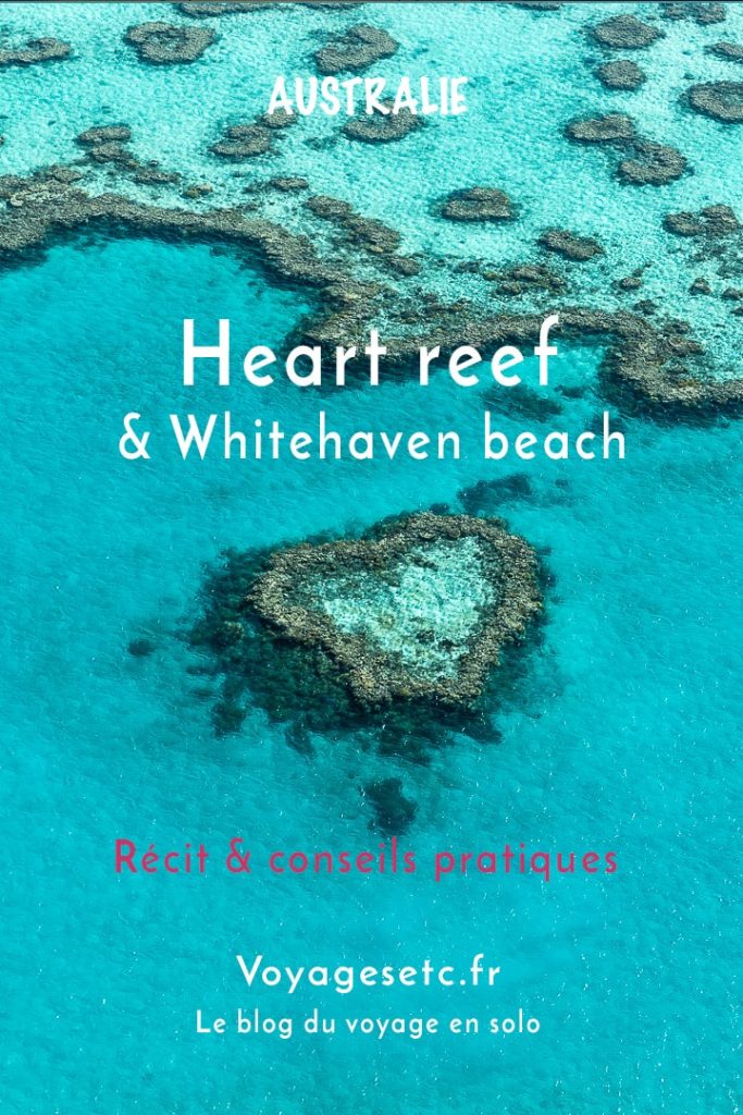 Survoler Heart reef et camper sur Whitehaven beach, la plus belle plage du monde #australie #queensland #whitehaven #heartreef