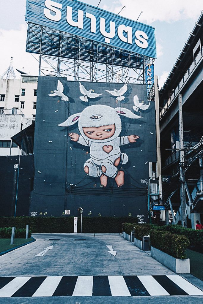 Alex Face, street art à Bangkok #thailande