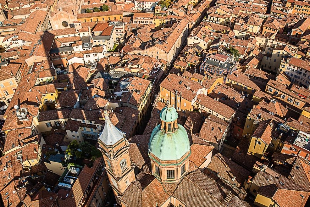 Visiter Bologne – Vue depuis la tour Asinelli_