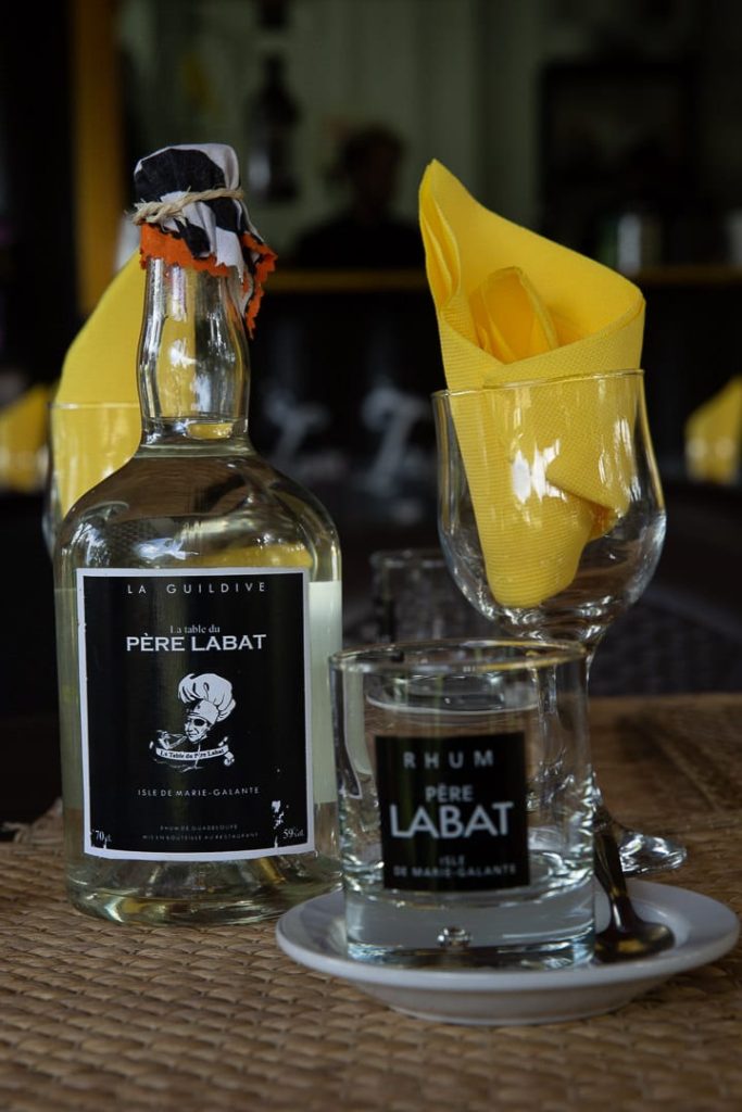 Rhum servi à la table du père Labat sur Marie Galante #ilsdeguadeloupe