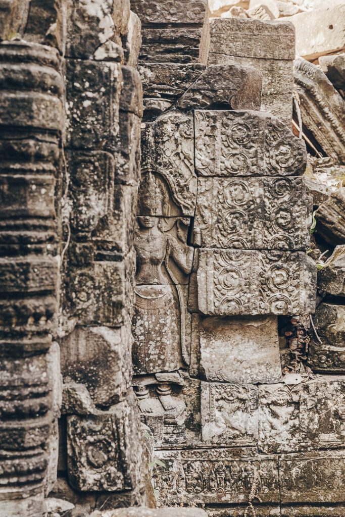 Détail du temple de Banteay Chhmar - Cambodge