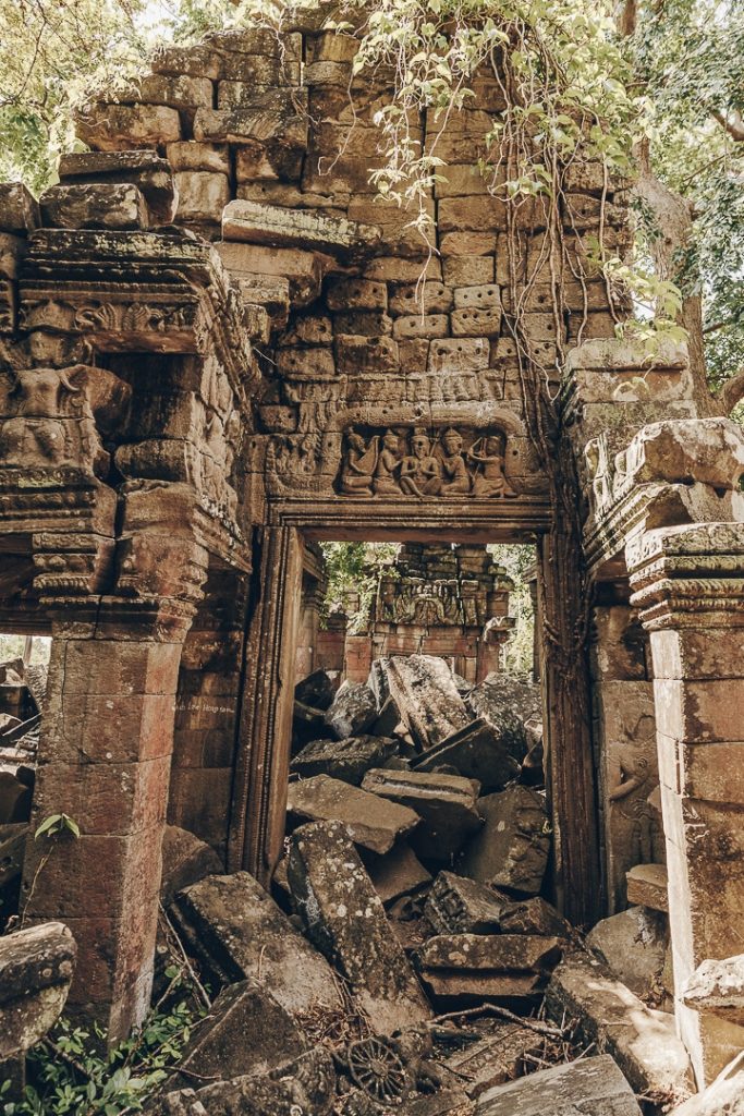 Détail des ruines du temples de Banteay Chhmar - Cambodge