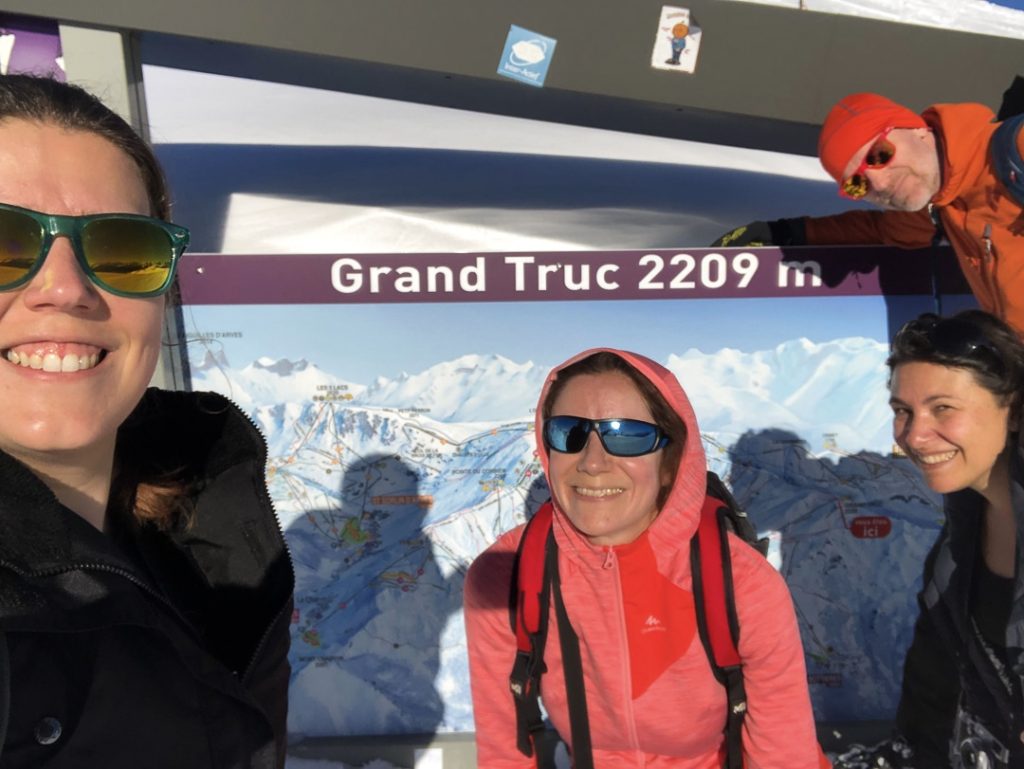 Selfie au Grand Truc avec Sarah, Lucie et Vincent