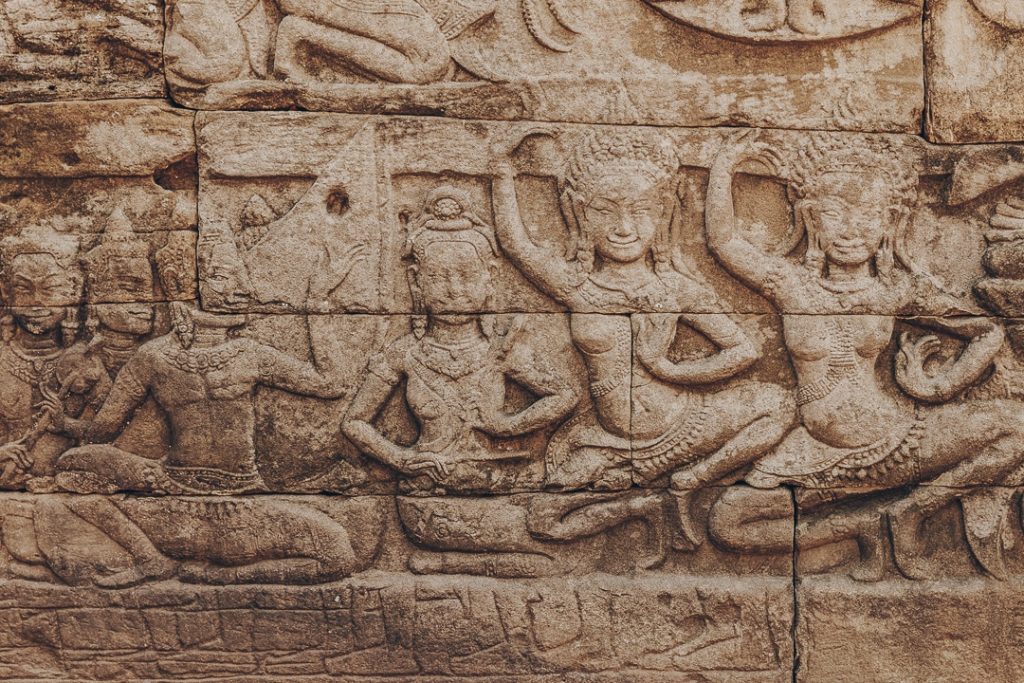 Détail du temple de banteay Chhmar - Cambodge
