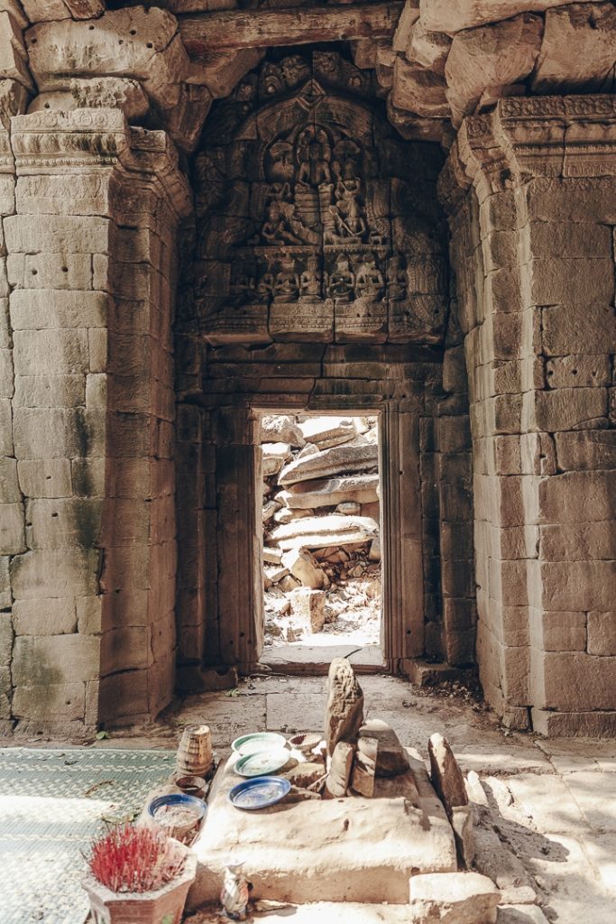 Sanctuaire dans le temple de banteay chhmar - Cambodge