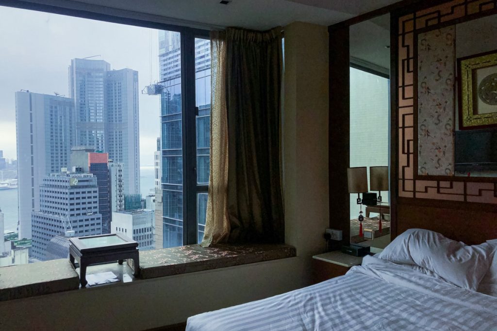 Vue de la chambre Lan Kwai fong hotel à Hong Kong