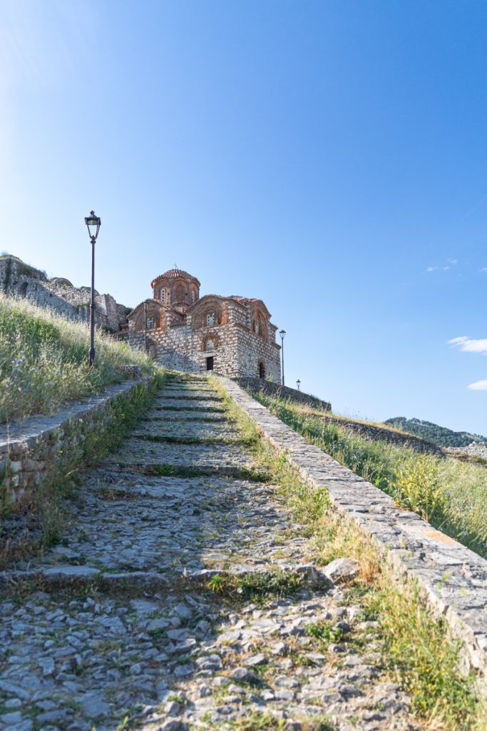 Eglise byzantine de la citadelle de Berat en Albanie