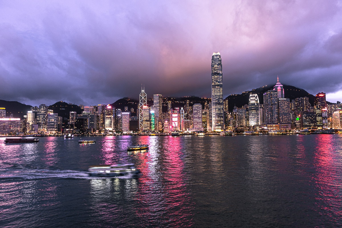 Skyline de Hong Kong depuis Tsim Sha Tsui