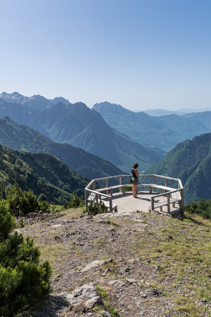 Belvedere sur la route de Theth a valbona