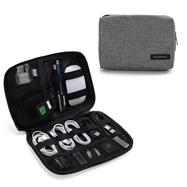 Organisateur de cables, pratique en voyage