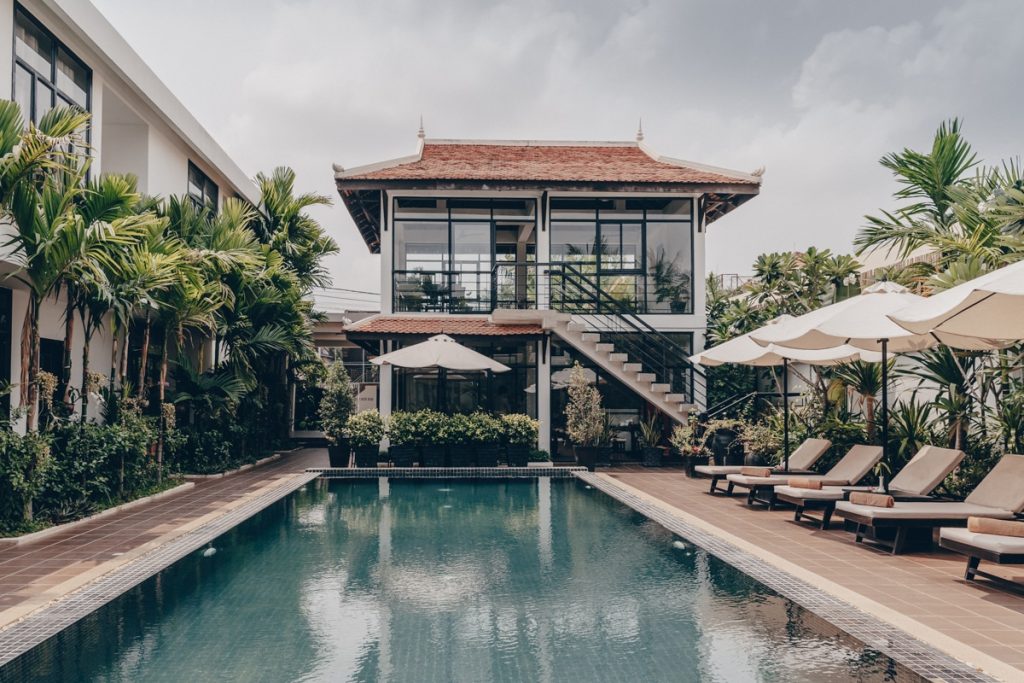 Rose blanche Boutique, un petit hotel sympa à Siem reap vers es temples d'Angkor