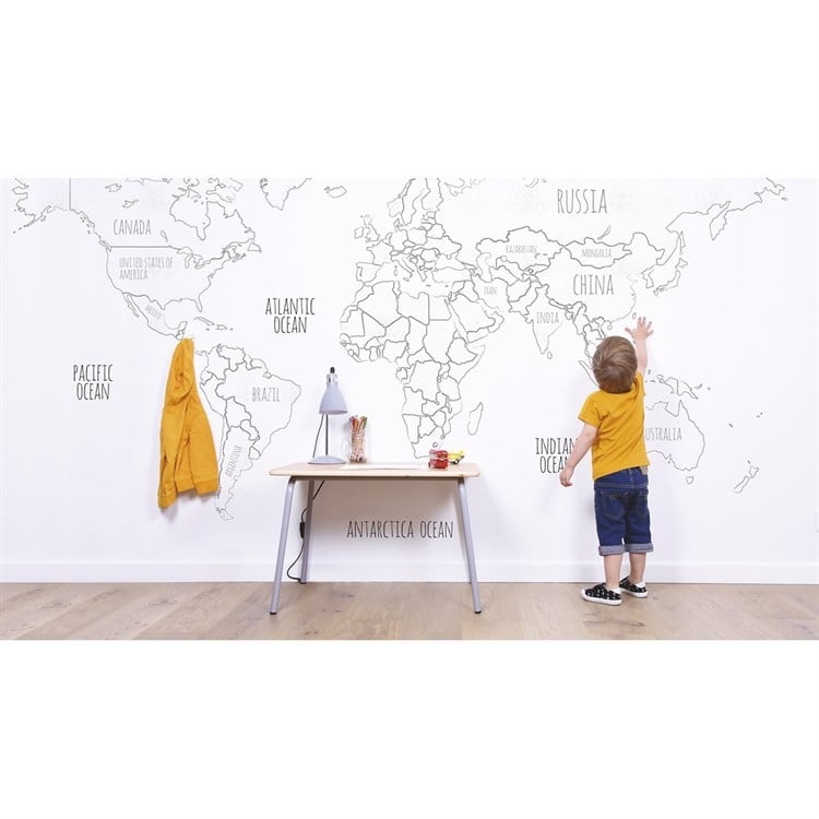 Mappemonde à colorier, le cadeau pour petits et grands