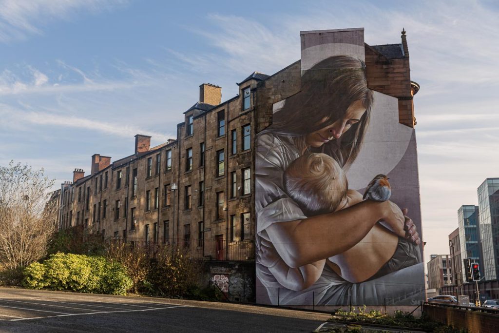Street art Sainte Enoch SMUG glasgow