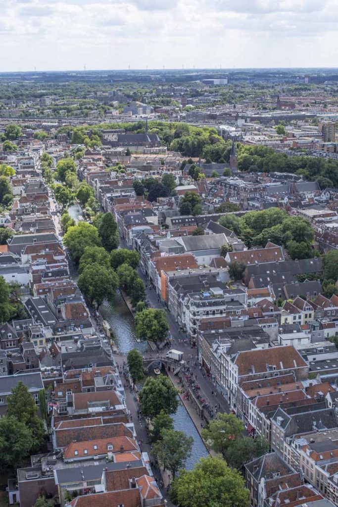 Vue d'ensemble sur la ville d'Utrecht