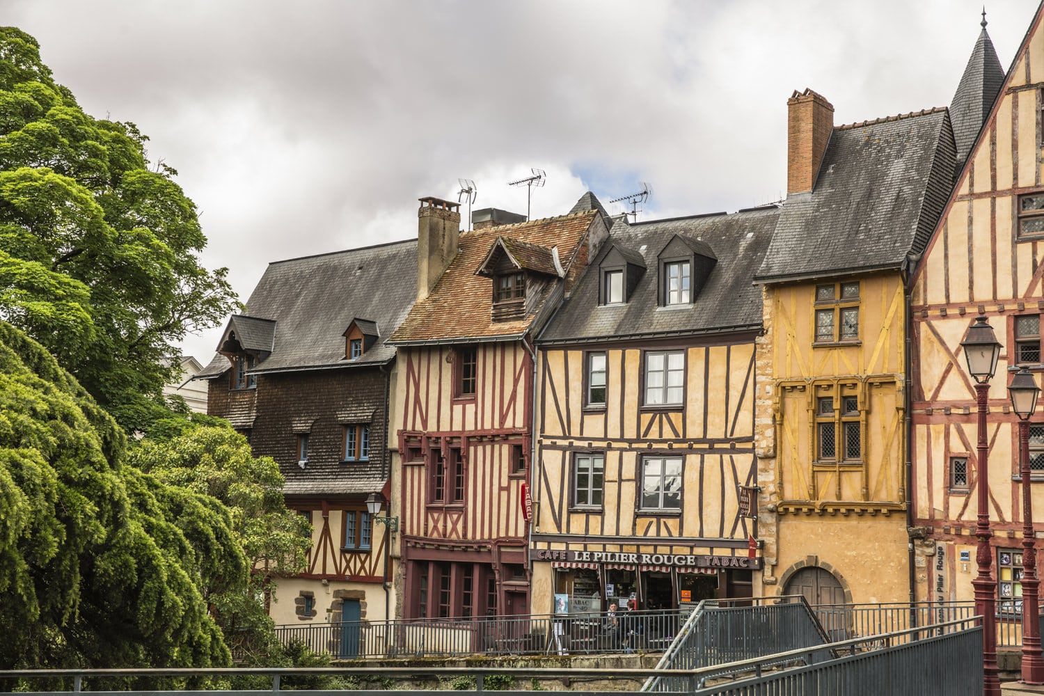 maisons à pans de bois du centre historique du Mans