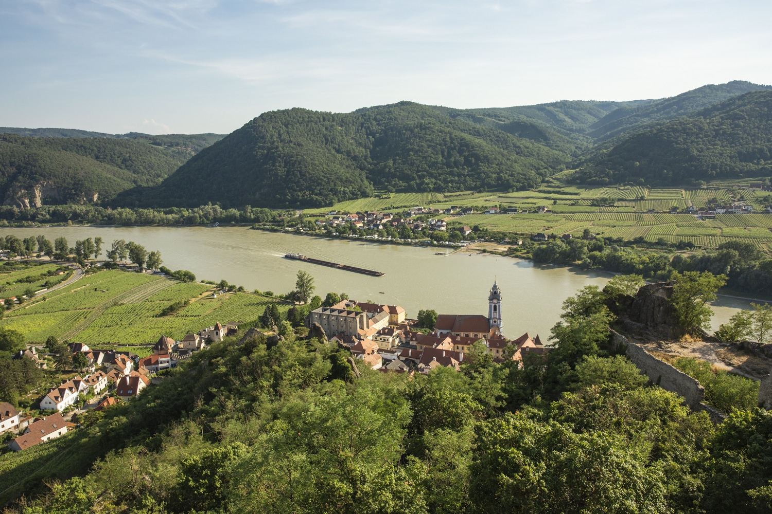 vue sur le Danube à Dürnstein