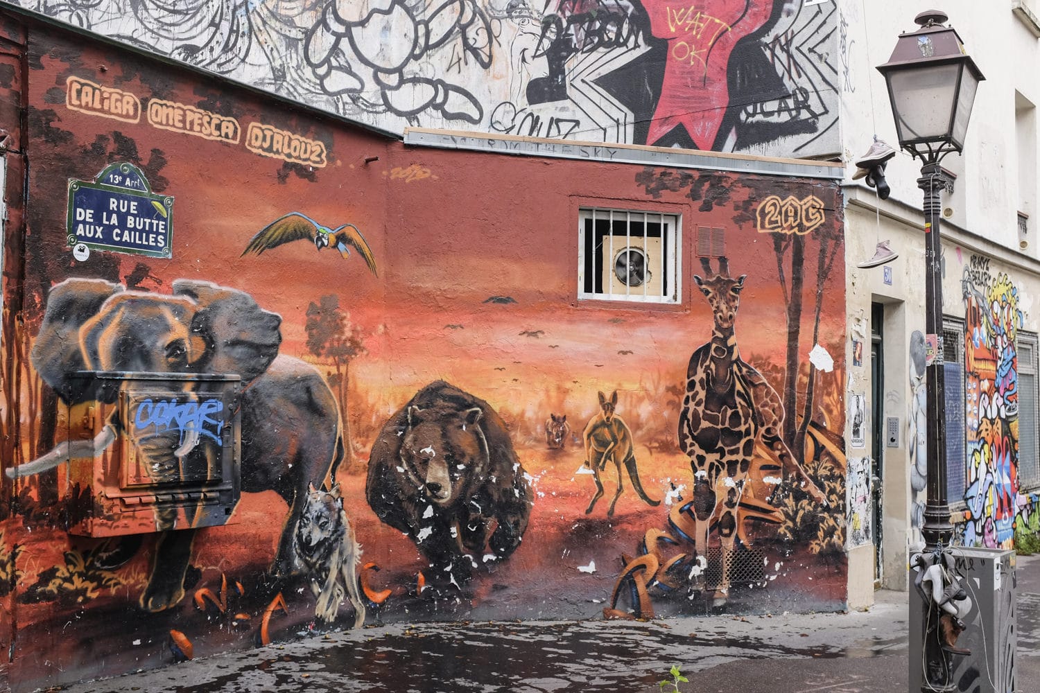 Street art rue de la butte aux cailles